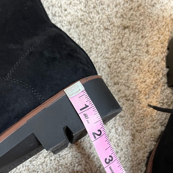 Cliffs By White Mountain Black Suede Sherpa Lined Hiking Gorpcore Boots - Picture 6 of 15